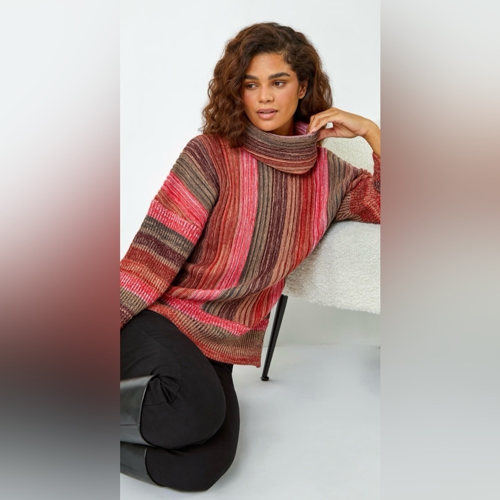 Angie Cowl Neck Knit Sweater